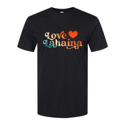 Love Lahaina Maui Hawaii Vintage Style Softstyle CVC T-Shirt