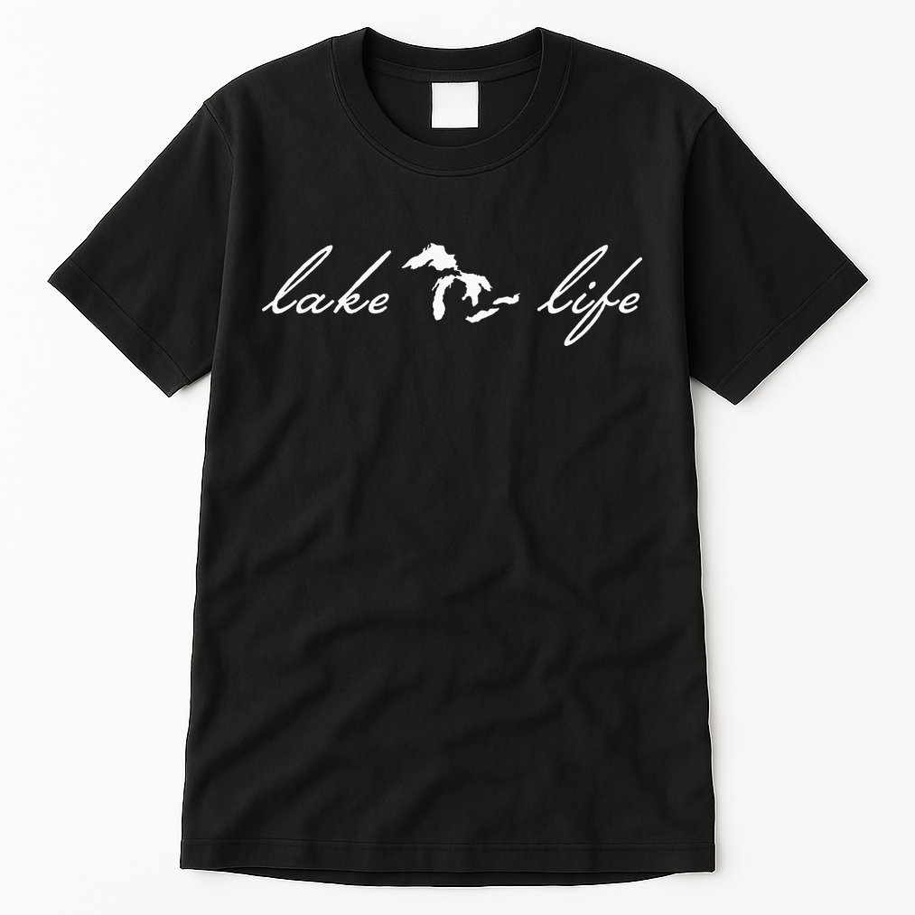 Lake Life Michigan Great Lakes Tall T-Shirt
