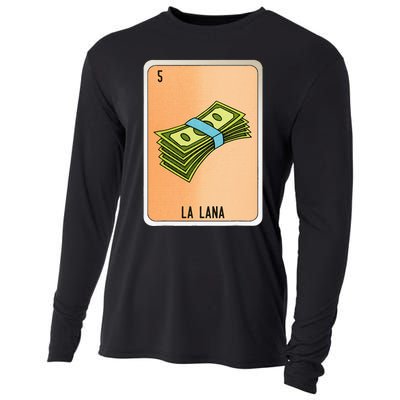 La Lana Mexican Slang Chicano Bingo Cards Cooling Performance Long Sleeve Crew