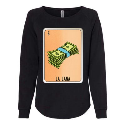 La Lana Mexican Slang Chicano Bingo Cards Womens California Wash Sweatshirt