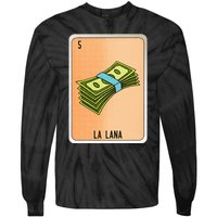 La Lana Mexican Slang Chicano Bingo Cards Tie-Dye Long Sleeve Shirt