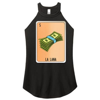 La Lana Mexican Slang Chicano Bingo Cards Women’s Perfect Tri Rocker Tank