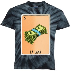 La Lana Mexican Slang Chicano Bingo Cards Kids Tie-Dye T-Shirt