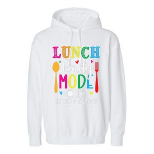 Lunch Lady Mode Off Loving It Retired Retirement Lunch Room Garment-Dyed Fleece Hoodie