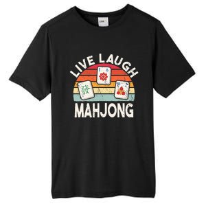 Live Laugh Mahjong Retro Mahjongg Chinese Tall Fusion ChromaSoft Performance T-Shirt