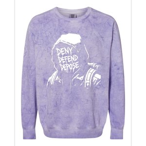 Limited Luigi Mangione Defend Depose Colorblast Crewneck Sweatshirt