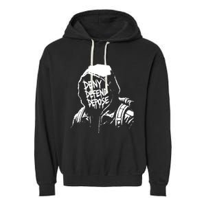 Limited Luigi Mangione Defend Depose Garment-Dyed Fleece Hoodie