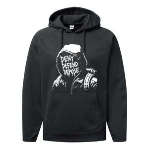 Limited Luigi Mangione Defend Depose Performance Fleece Hoodie