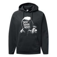 Limited Luigi Mangione Defend Depose Performance Fleece Hoodie