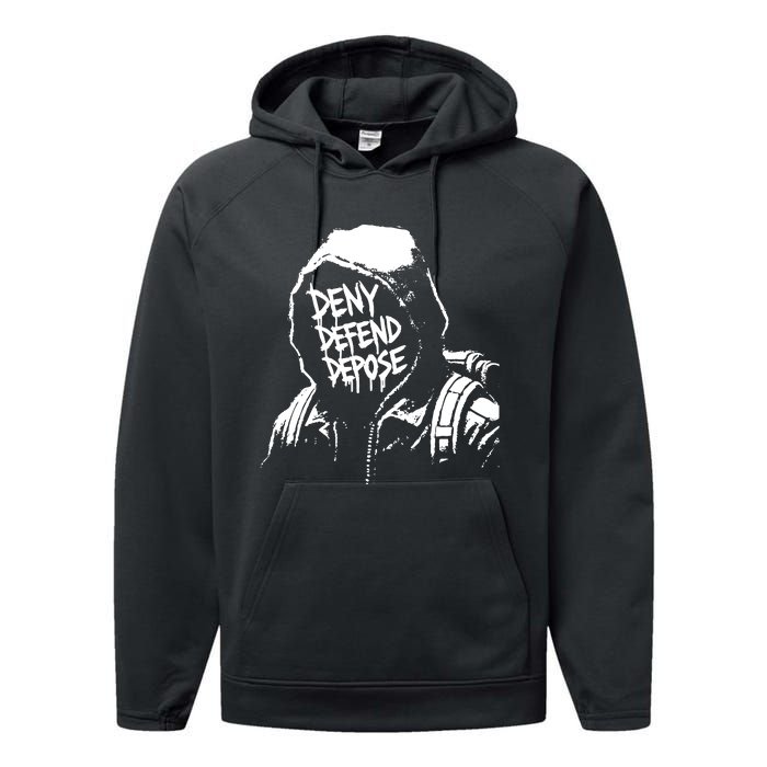 Limited Luigi Mangione Defend Depose Performance Fleece Hoodie