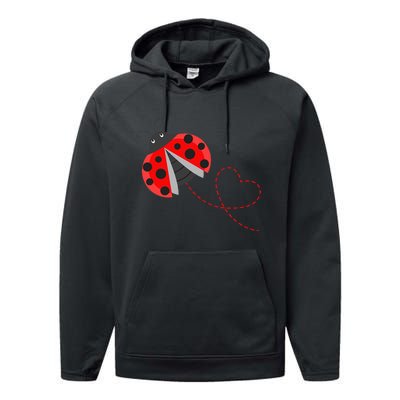 Ladybeetle Ladybugs Nature Lover Insect Fans Entomophile Performance Fleece Hoodie