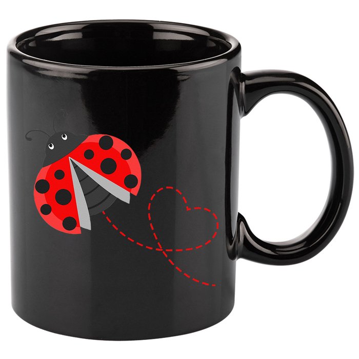 Ladybeetle Ladybugs Nature Lover Insect Fans Entomophile 11oz C Handle Ceramic Mug