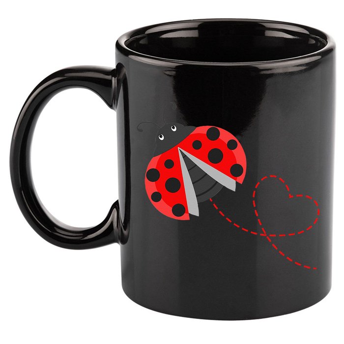 Ladybeetle Ladybugs Nature Lover Insect Fans Entomophile 11oz C Handle Ceramic Mug