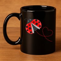 Ladybeetle Ladybugs Nature Lover Insect Fans Entomophile 11oz C Handle Ceramic Mug