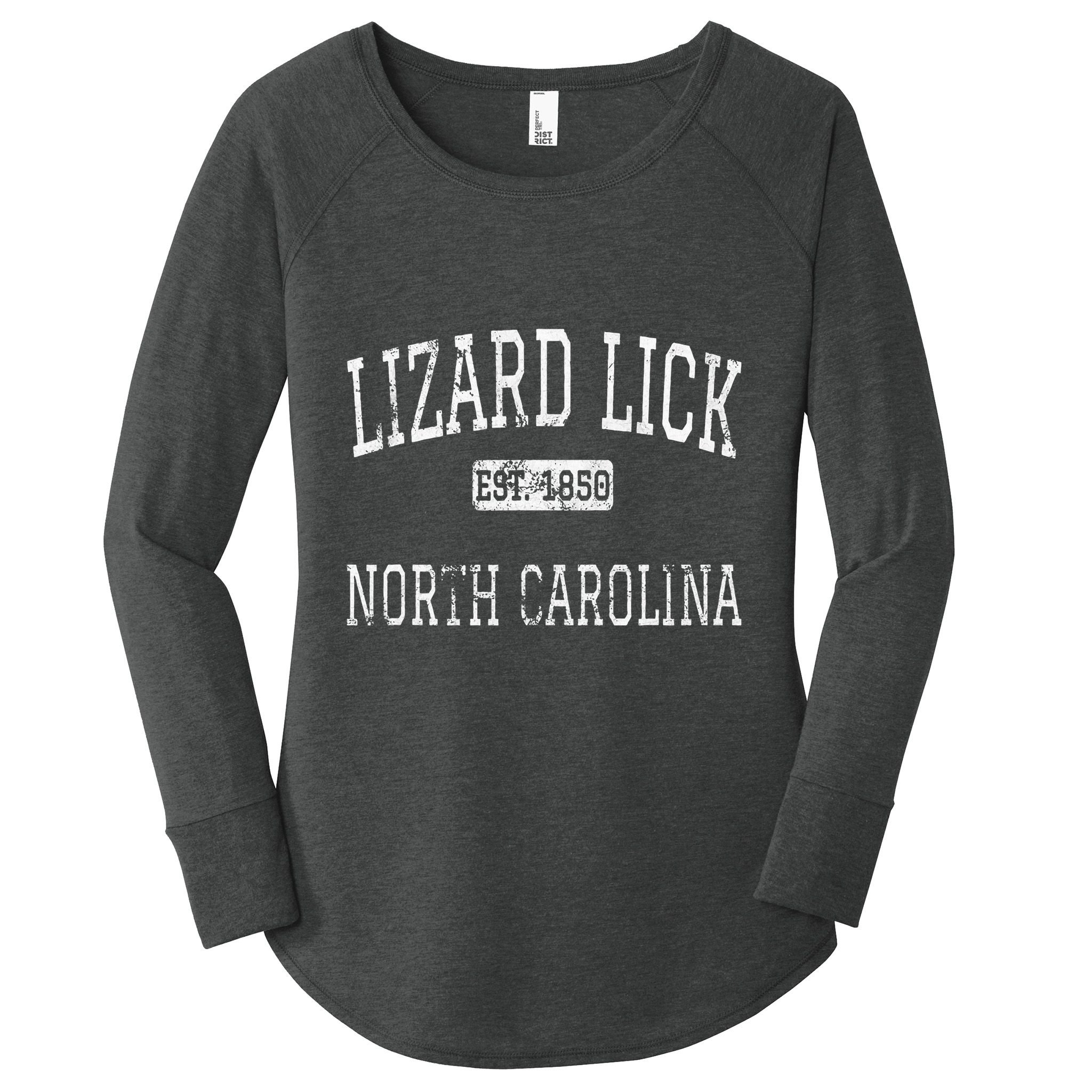Lizard Lick North Carolina Nc Vintage Women's Perfect Tri Tunic Long Sleeve Shirt