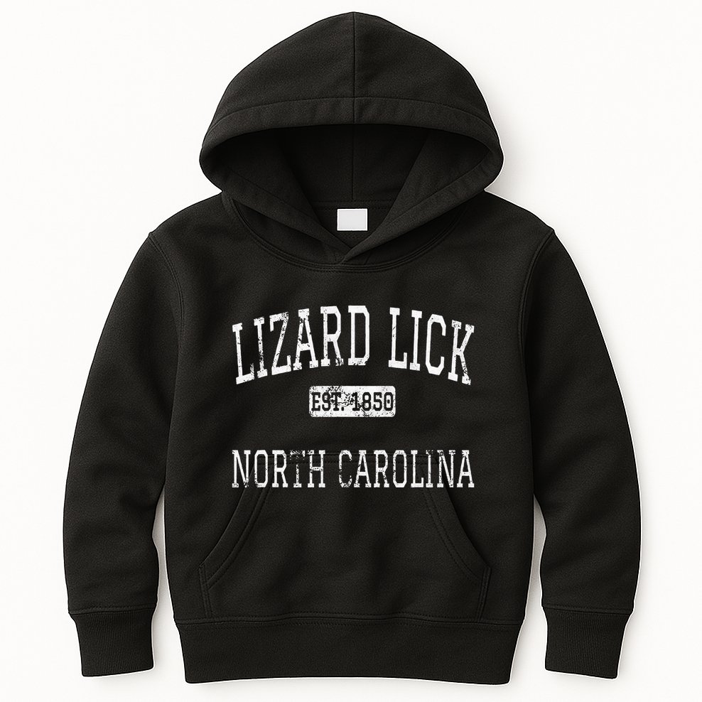 Lizard Lick North Carolina Nc Vintage Kids Hoodie