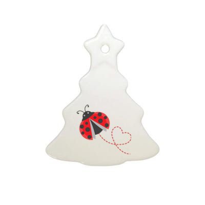 Ladybeetle Ladybugs Nature Lover Insect Fans Entomophile Ceramic Tree Ornament