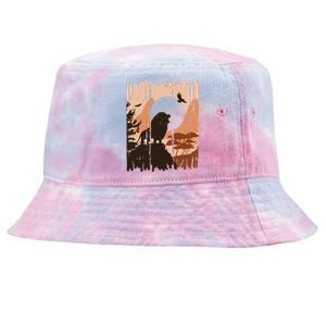 Lion Landscape Nature Mountain Tie-Dyed Bucket Hat