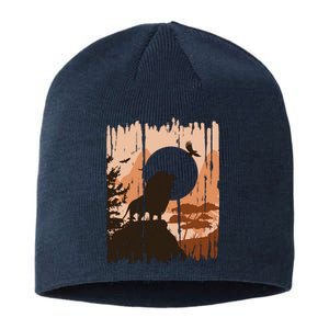 Lion Landscape Nature Mountain Sustainable Beanie