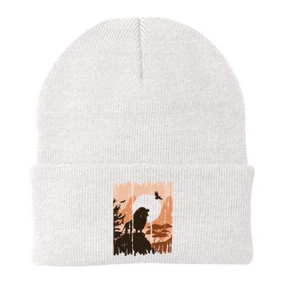 Lion Landscape Nature Mountain Beanie