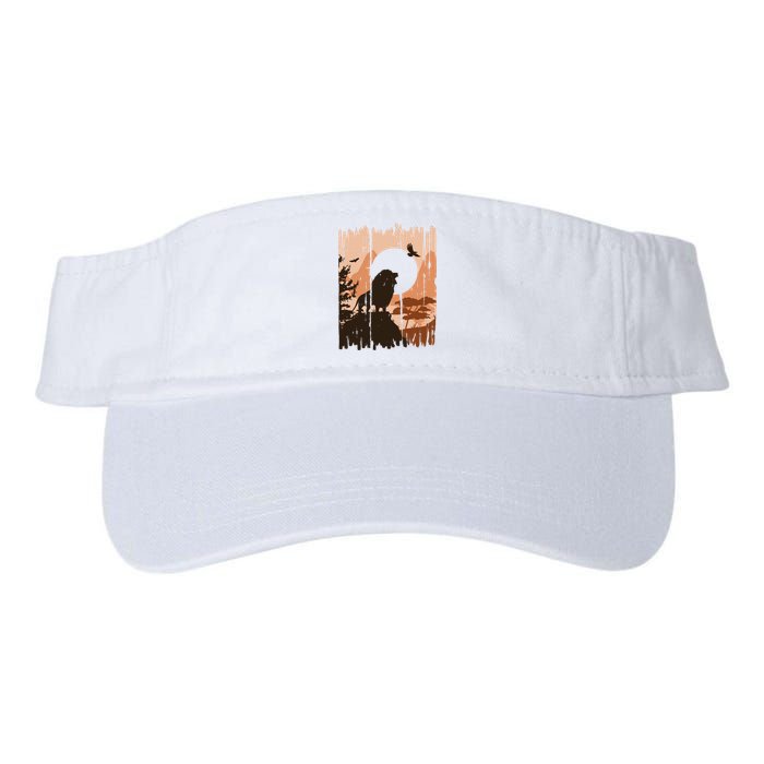 Lion Landscape Nature Mountain Valucap Bio-Washed Visor