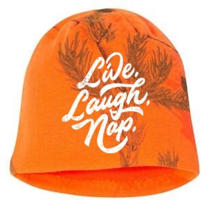 Live Laugh Nap Kati - Camo Knit Beanie