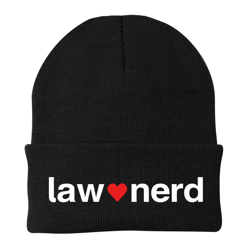 Lawnerdshop Law Nerd Love Beanie