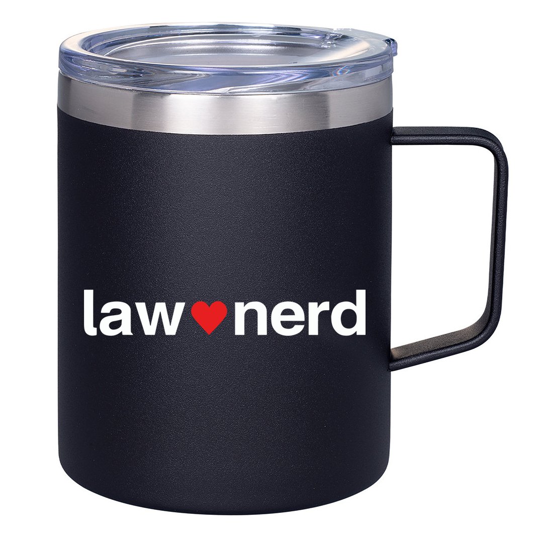 Lawnerdshop Law Nerd Love 12oz Stainless Steel Coffee Mug