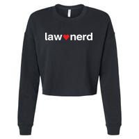 Lawnerdshop Law Nerd Love Cropped Pullover Crew
