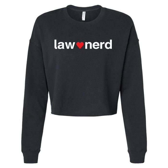 Lawnerdshop Law Nerd Love Cropped Pullover Crew
