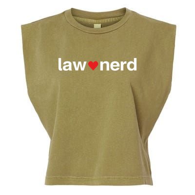 Lawnerdshop Law Nerd Love Garment-Dyed Women's Muscle Tee
