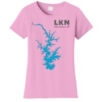 Lkn Lake Norman North Carolina State Gift Map Of Lake Norman Women's T-Shirt