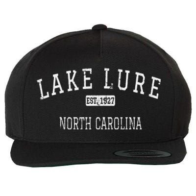 Lake Lure North Carolina Nc Vintage Wool Snapback Cap