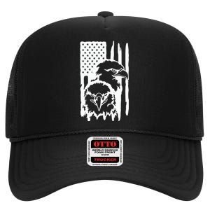 Load High Crown Mesh Back Trucker Hat