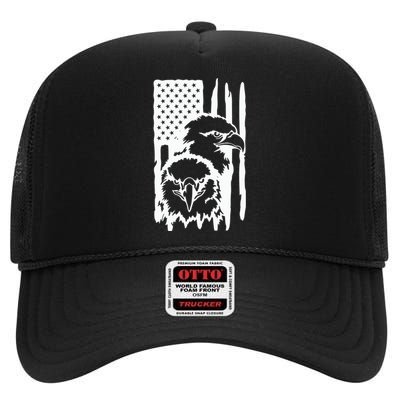 Load High Crown Mesh Back Trucker Hat