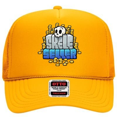 Logo High Crown Mesh Back Trucker Hat