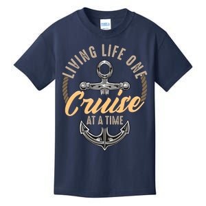 Living Life One Cruise At A Time Funny Cruising Ship Cute Kids T-Shirt