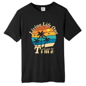 Living Life One Cruise At A Time Cruise Ship For Family Gift Tall Fusion ChromaSoft Performance T-Shirt