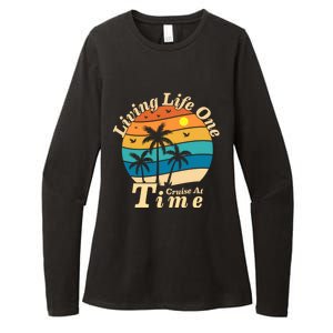 Living Life One Cruise At A Time Cruise Ship For Family Gift Womens CVC Long Sleeve Shirt