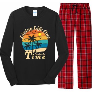 Living Life One Cruise At A Time Cruise Ship For Family Gift Long Sleeve Pajama Set