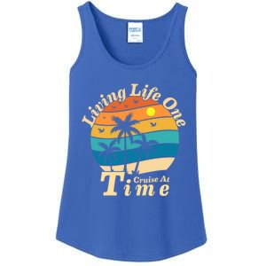 Living Life One Cruise At A Time Cruise Ship For Family Gift Ladies Essential Tank