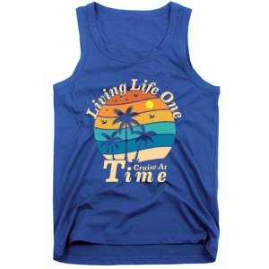 Living Life One Cruise At A Time Cruise Ship For Family Gift Tank Top