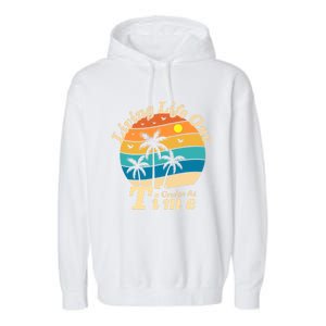 Living Life One Cruise At A Time Cruise Ship For Family Gift Garment-Dyed Fleece Hoodie