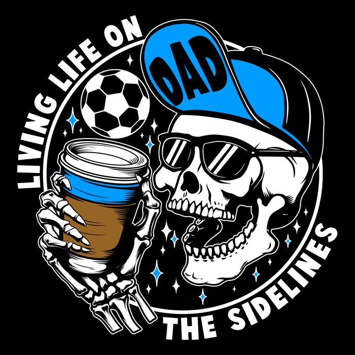 Living Life On The Sidelines Soccer Dad Coffee Skeleton Impact Tech Backpack