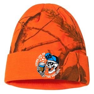 Living Life On The Sidelines Soccer Dad Coffee Skeleton Kati Licensed 12" Camo Beanie