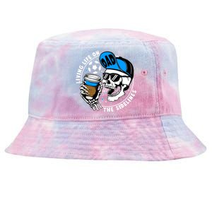 Living Life On The Sidelines Soccer Dad Coffee Skeleton Tie-Dyed Bucket Hat