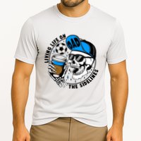 Living Life On The Sidelines Soccer Dad Coffee Skeleton Cooling Performance Crew T-Shirt