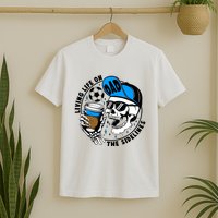 Living Life On The Sidelines Soccer Dad Coffee Skeleton T-Shirt