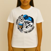 Living Life On The Sidelines Soccer Dad Coffee Skeleton T-Shirt