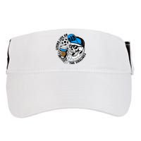 Living Life On The Sidelines Soccer Dad Coffee Skeleton Adult Drive Performance Visor